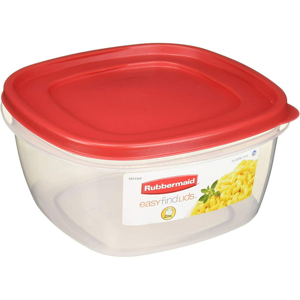 Grey Rubbermaid Premier Easy Find Lids 14-Cup/3.3L Food Storage Container 